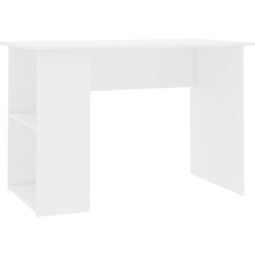 Radni stol visoki sjaj bijeli 110 x 60 x 73 cm od iverice slika 2