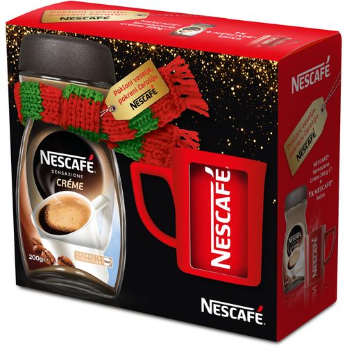 Nescafé Instant kava Senzacione Crema 200 g + poklon Nescafe šalica slika 1