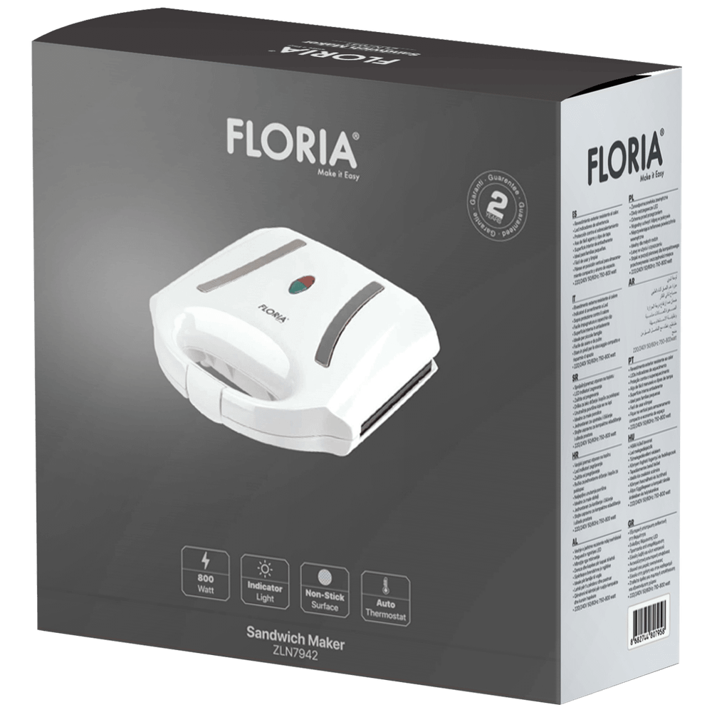 Floria Toster, LED indikator, 800 W, bijela - ZLN7942 slika 2