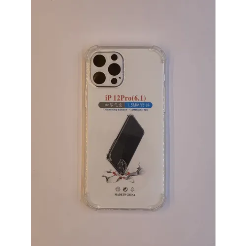 Maska za iPhone 12 Pro transparent sa ojačanim ivicama slika 1