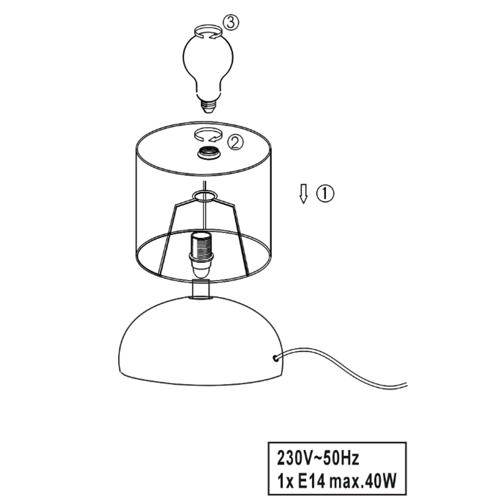 LUCI stona lampa slika 3
