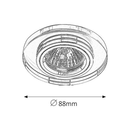 Rabalux Spot fashion GU5.3 hrom-staklo Spot rasveta slika 2