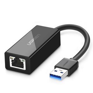 Adapter UGREEN, USB 3.0 A na GB Ethernet, crni, ABS