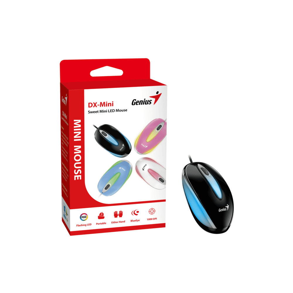 Genius miš DX-Mini USB LED black slika 1