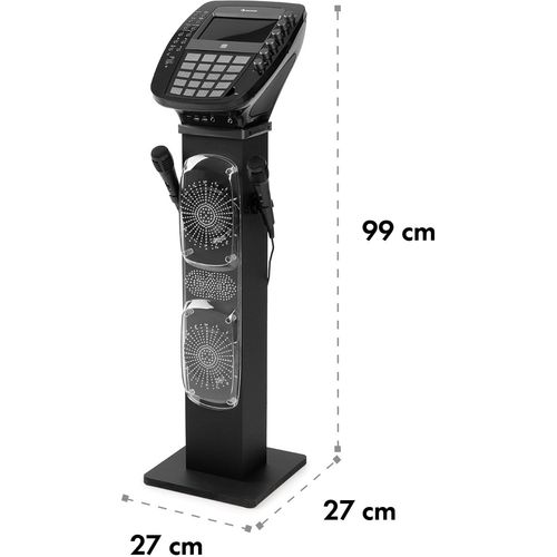 Auna KaraBig karaoke uređaj Bluetooth LED 7'' TFT CD USB ugrađen zvučnik slika 16