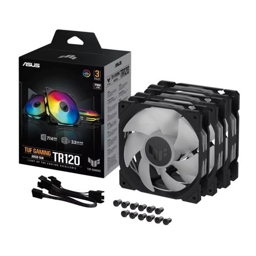 Asus TUF GAMING TR120 ARGB BLACK EDITION 3IN1 ventilator slika 1