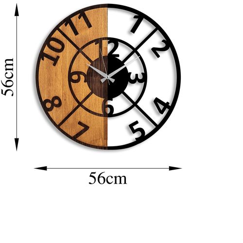 Wallity Ukrasni drveni zidni sat, Wooden Clock - 57 slika 7