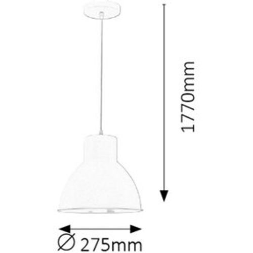 Rabalux Derek Visilica E27 1x60W,mat bela Industrijska rasveta slika 3