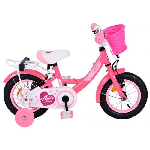 Volare Ashley dječji bicikl 12 inča roza/crveni s dvije ručne kočnice slika 1
