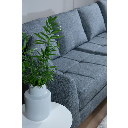 Atelier Del Sofa Kutna garnitura, Tamno siva, Tempo Corner Right (L3+3) slika 3