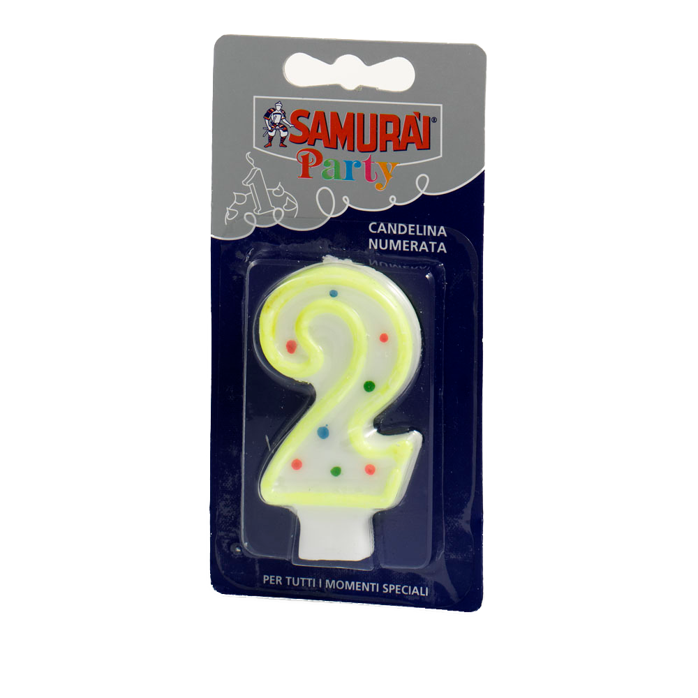 Samurai rođendanska svijeća  br. 2 slika 1