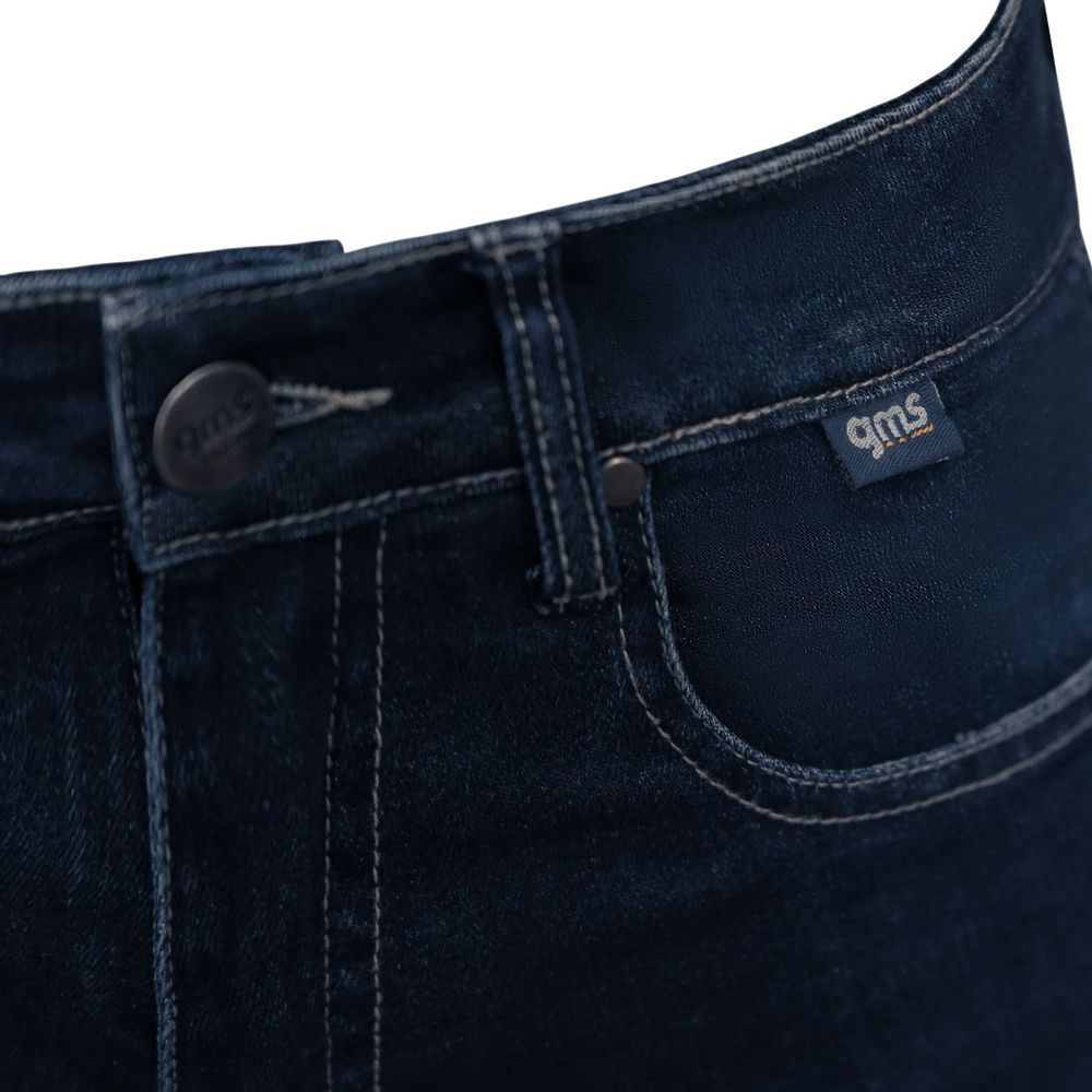 Ženske pantalone - hlače - farmerke za motor GMS Rattle Lady - plave vel.26/32 slika 3