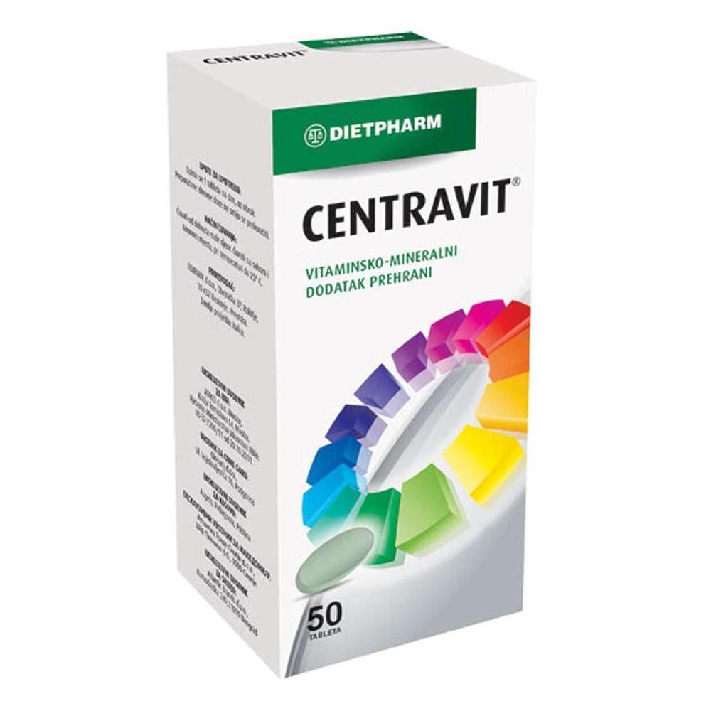 DIETPHARM CENTRAVIT TBL A50 - Vitaminsko-mineralni dodatak prehrani slika 1