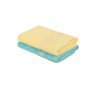 Colourful Cotton Set ručnika za kupanje (2 komada) 409 - Petrol Blue, Yellow