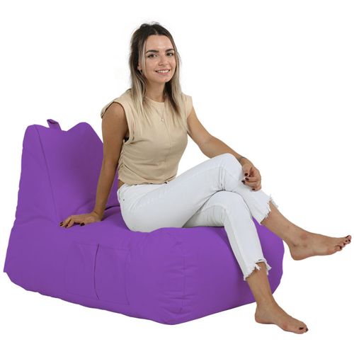 Atelier Del Sofa Vreća za sjedenje, Trendy Comfort Bed Pouf - Purple slika 3