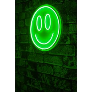 Wallity Ukrasna plastična LED rasvjeta, Smiley - Green