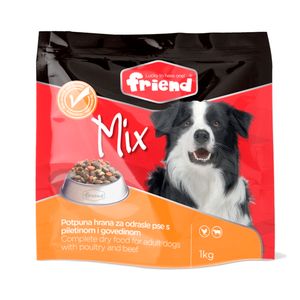 Friend Mix suha hrana za pse Piletina Govedina 1kg