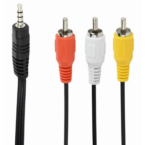 CCA-4P2R-2M Gembird Jack AV 3.5mm 4-pin, cable Jack AV 3.5mm male - 3x RCA male 2m black slika 2