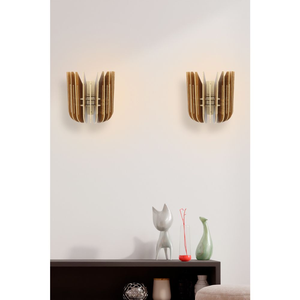 Zidna Lampa 210-LK2, boje: Orah slika 1