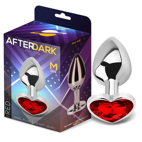 Afterdark Aluminium Heart Butt Plug S/M/L slika 7