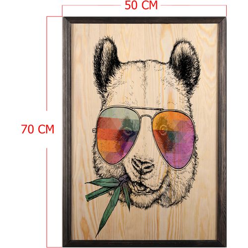 Wallity Drvena uokvirena slika, Cool Panda XL slika 3