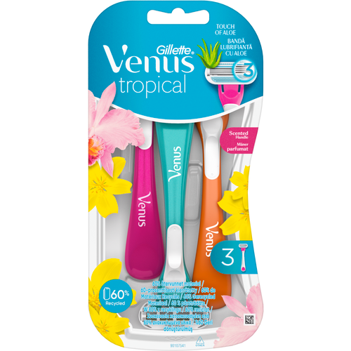 Gillette Venus Tropical ženski brijač 3 komada slika 1