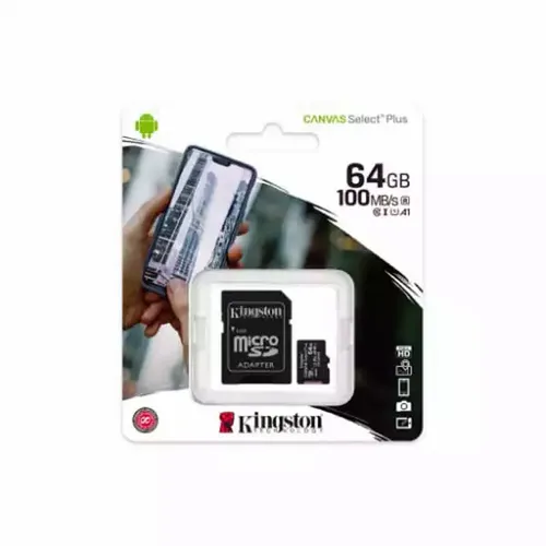 Micro SD Card 64GB Kingston + SD adapter SDCS2/64GB class 10 slika 3