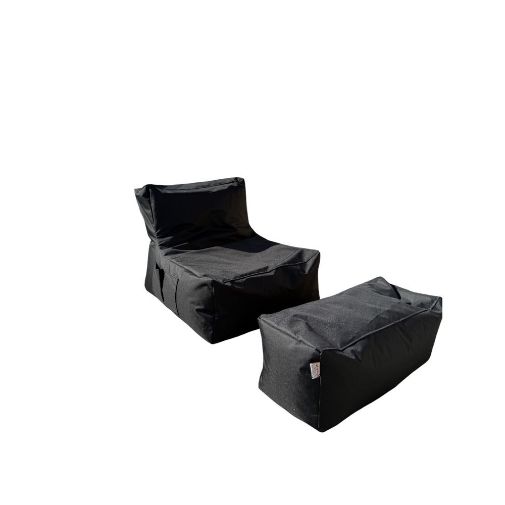 Xxl Sedir - Crni Set Bean Bag-a (2 Komada) slika 3