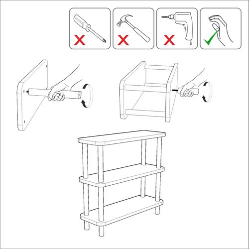 Step Atlantic Pine Bookshelf slika 5