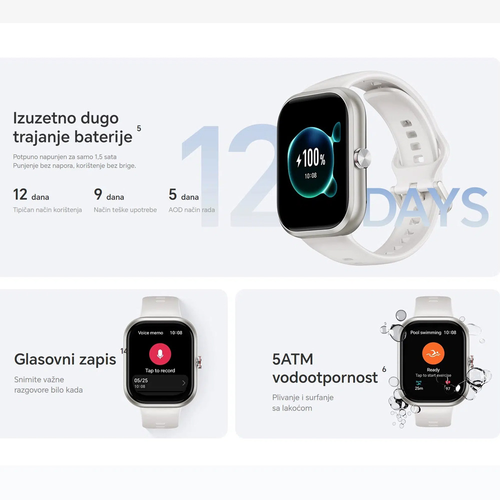 Smart watch Honor Choice 1,95" crni slika 11