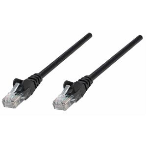 Network Cable, Cat6 compatible, CCA, U/UTP, PVC, 0.25 m, Black