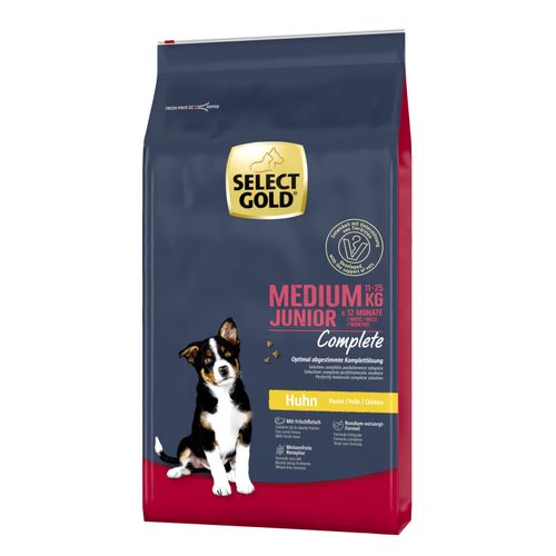 Select Gold DOG Junior Complete Medium piletina 12 kg slika 1