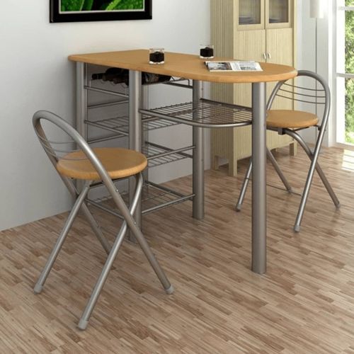 Set stola i stolica za kuhinju/doručak/bar drveni slika 45