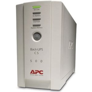 APC BK500EI APC Back-UPS 500VA, Standby, Tower, 500VA/300W, 230V, 4x IEC C13 (3x Full + 1x Surge), Battery 7Ah (RBC2), Line Protection RJ-45 phone/fax/modem/DSL