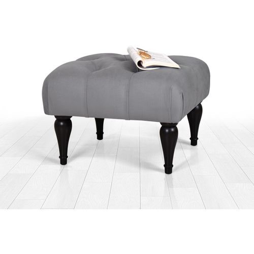 Floral - Grey Grey Pouffe slika 2