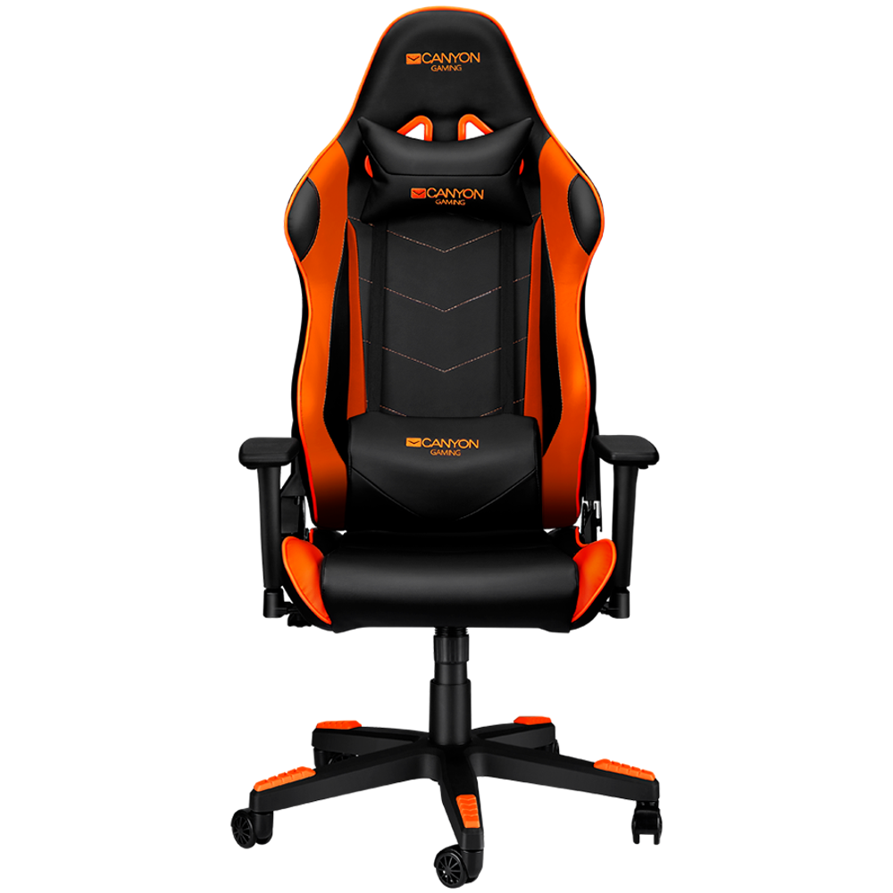 CANYON Gaming Chair Deimos GC-4 Crna Narandžasta slika 1