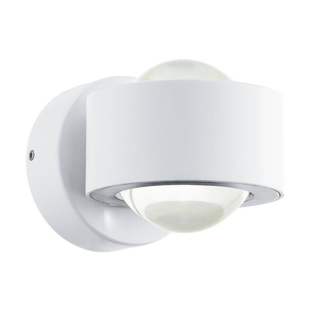 Eglo Treviolo vanjska zidna/2, led, 3w, 900lm, ip44, lijevani aluminij/bijelo/ staklo  slika 1