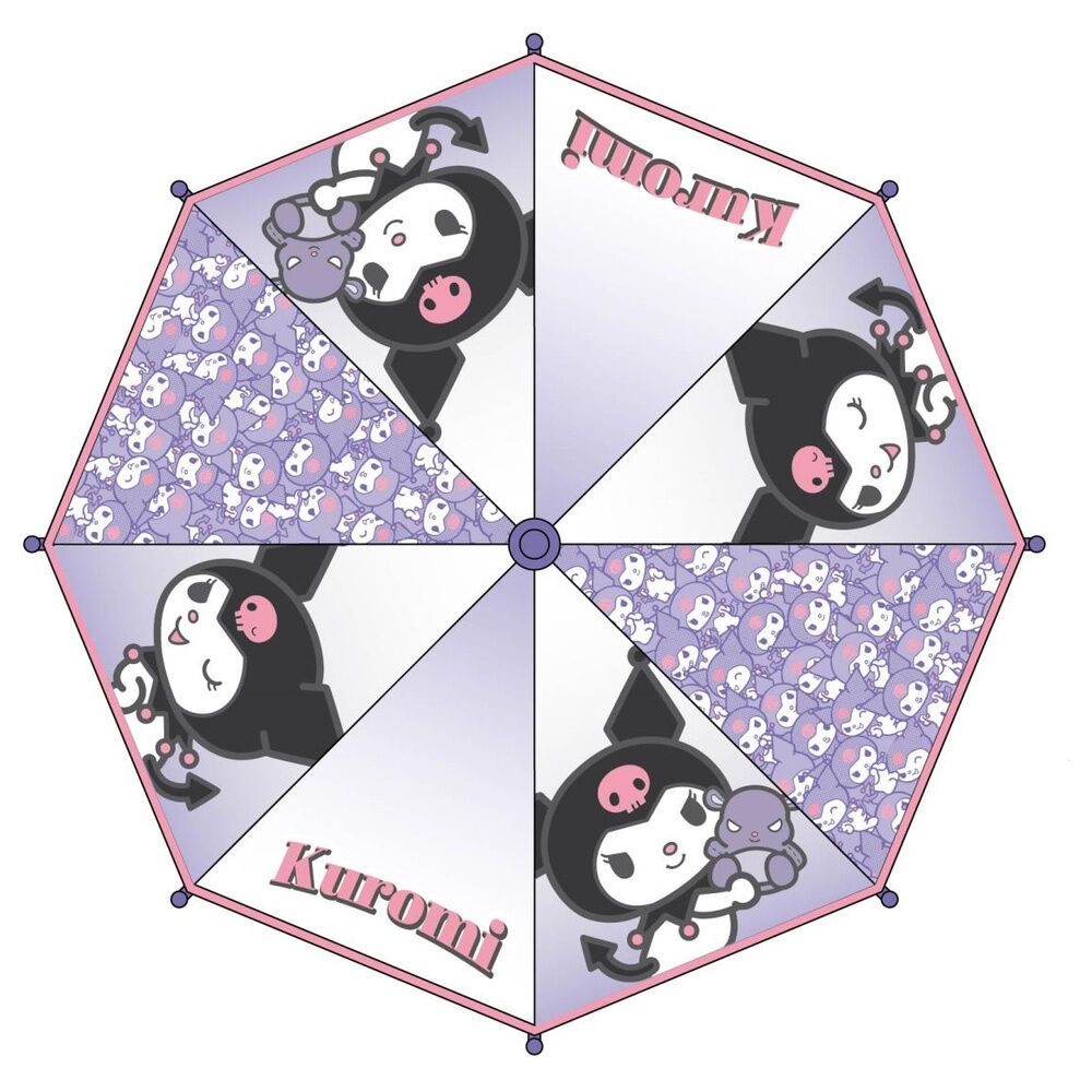 Ručni kišobran POE Kuromi Hello Kitty slika 1