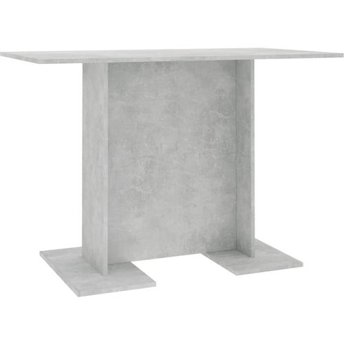 Blagovaonski stol siva boja betona 110 x 60 x 75 cm od iverice slika 2