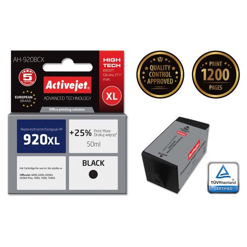 Activejet crna tinta za HP 920XL CD975AE slika 2