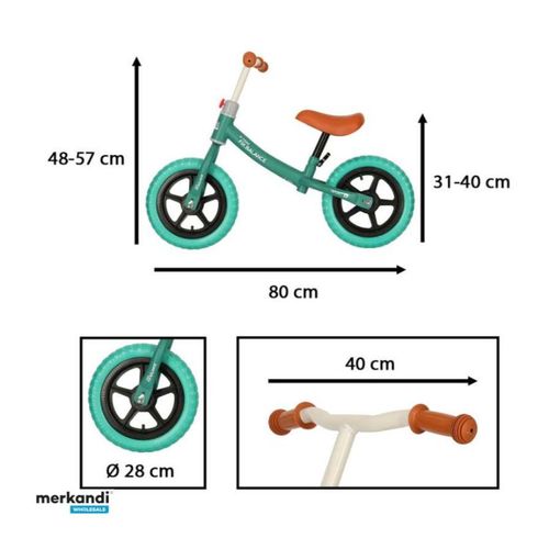 Trike fix bicikl bez pedala tirkizni slika 2