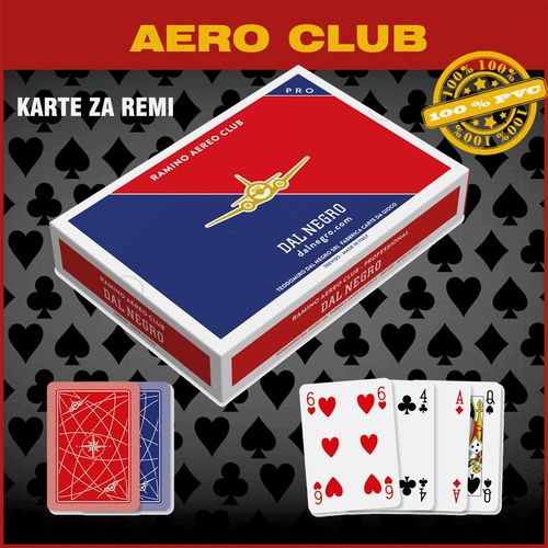 Dal Negro "AERO CLUB" karte za remi 100% plastika slika 1