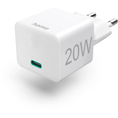 Punjač HAMA GLAVA PD/QC, USB-C, 20W, bijeli slika 1