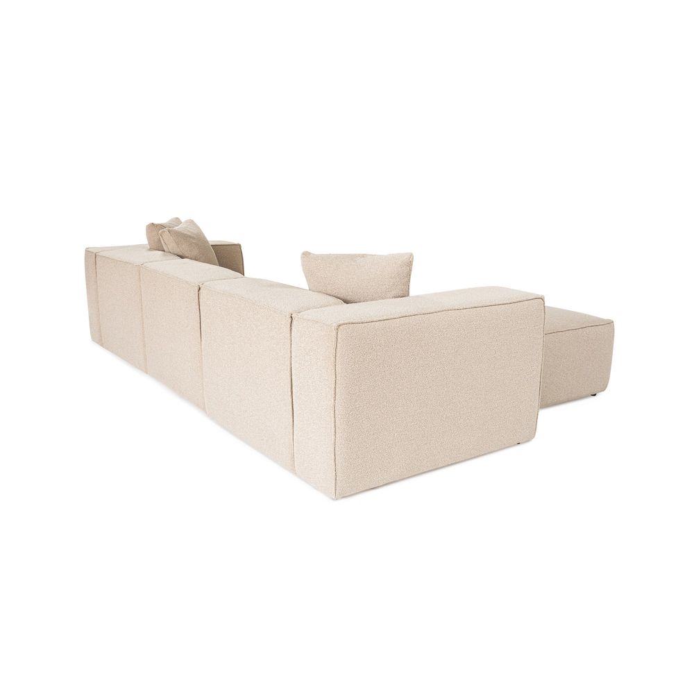 Lora (L1-O1-1R-POUFFE) - Kutna Sofa u Boji Breskve slika 7
