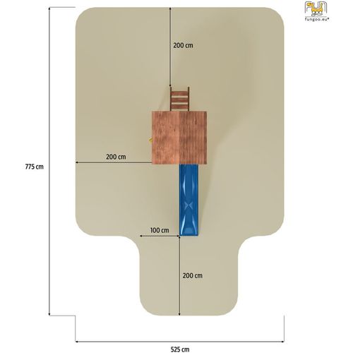Fungoo toranj JOY - drveno dječje igralište slika 4