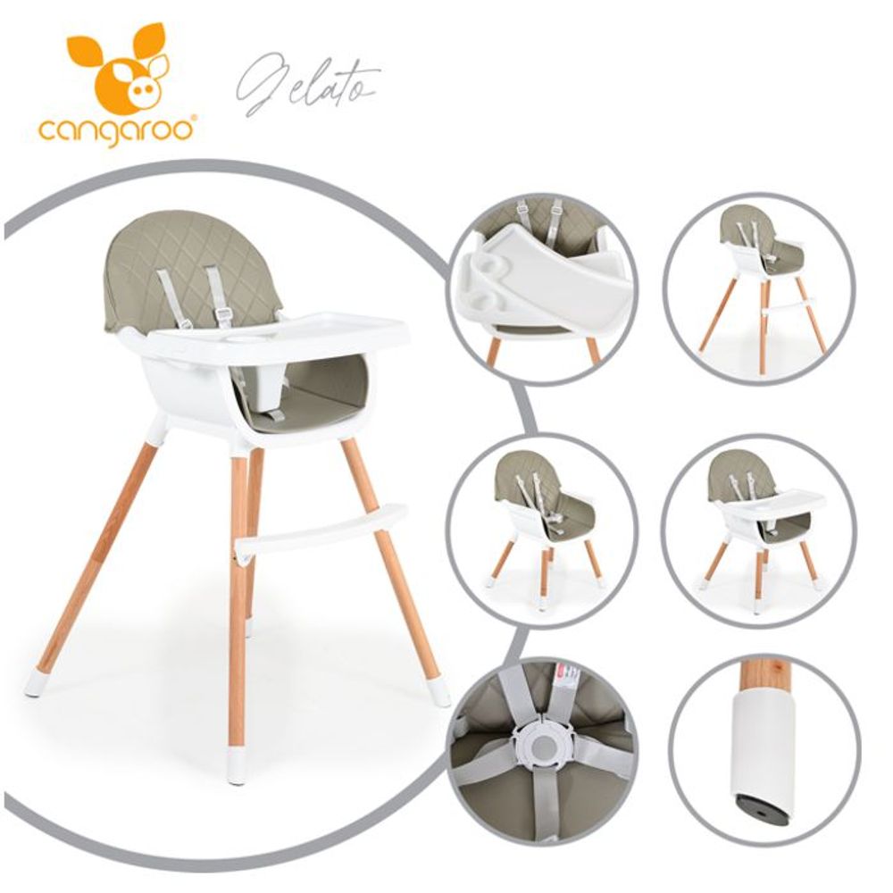 Cangaroo Drvena hranilica Gelato 2U1 slika 8