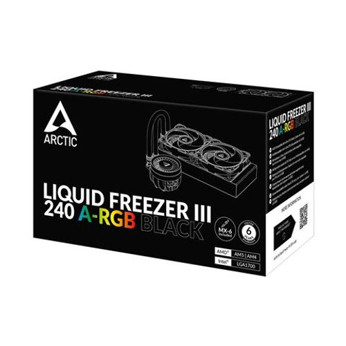 Vodeno hlađenje za procesor Arctic Liquid Freezer III 240 A-RGB (crno) slika 1