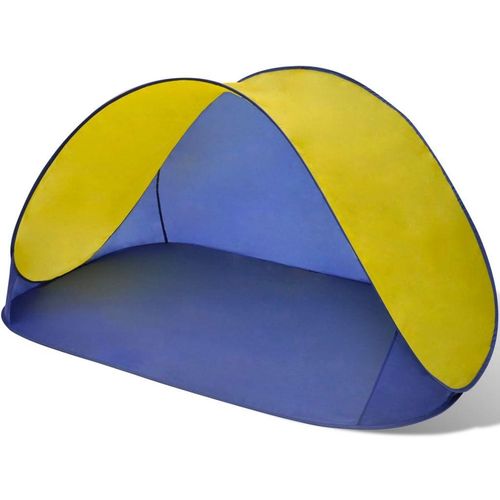 Vanjski sklopivi šator za plažu vodootporna žuta tenda slika 1