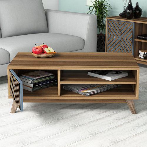 Inci - Walnut, Blue Walnut
Blue Living Room Furniture Set slika 4