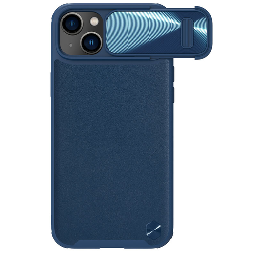 Maska Nillkin CamShield Leather S za iPhone 14 6.1 plava slika 1